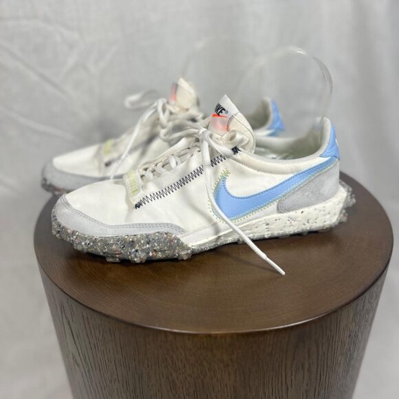 Nike Waffle Racer Crater Sneakers in Blue/White - Size 7.5" - Picture 7 of 7